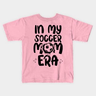 In My Soccer Mom Era Groovy Soccer lover Kids T-Shirt